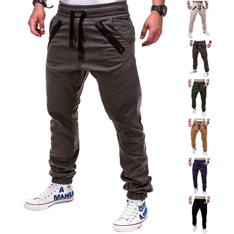 Men's Joggers Trousers Breathable Elastic Sport Jogging Pants