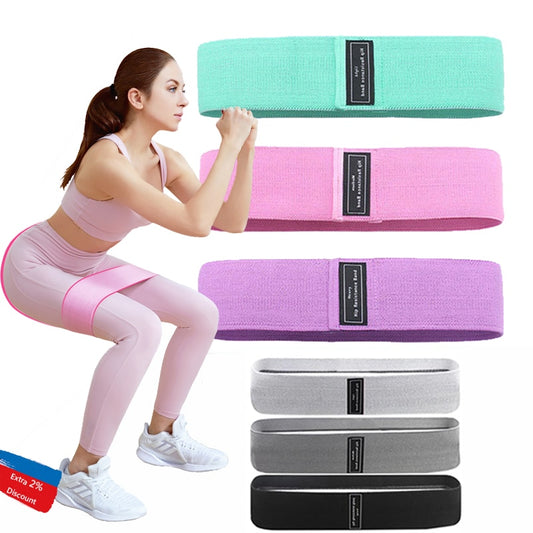 Fitness Resistance Band Buttocks Expansion Fitness Cloth Rubber Band