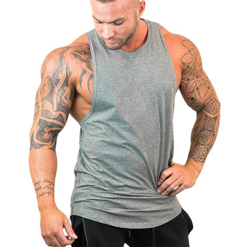 Mens tank tops shirt gym