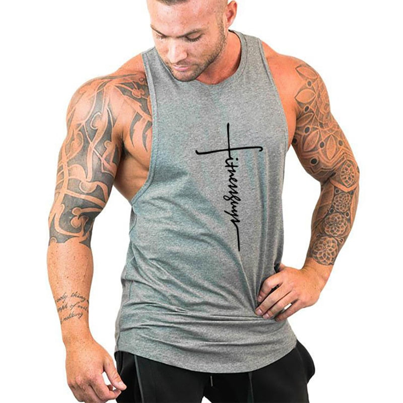 Mens tank tops shirt gym