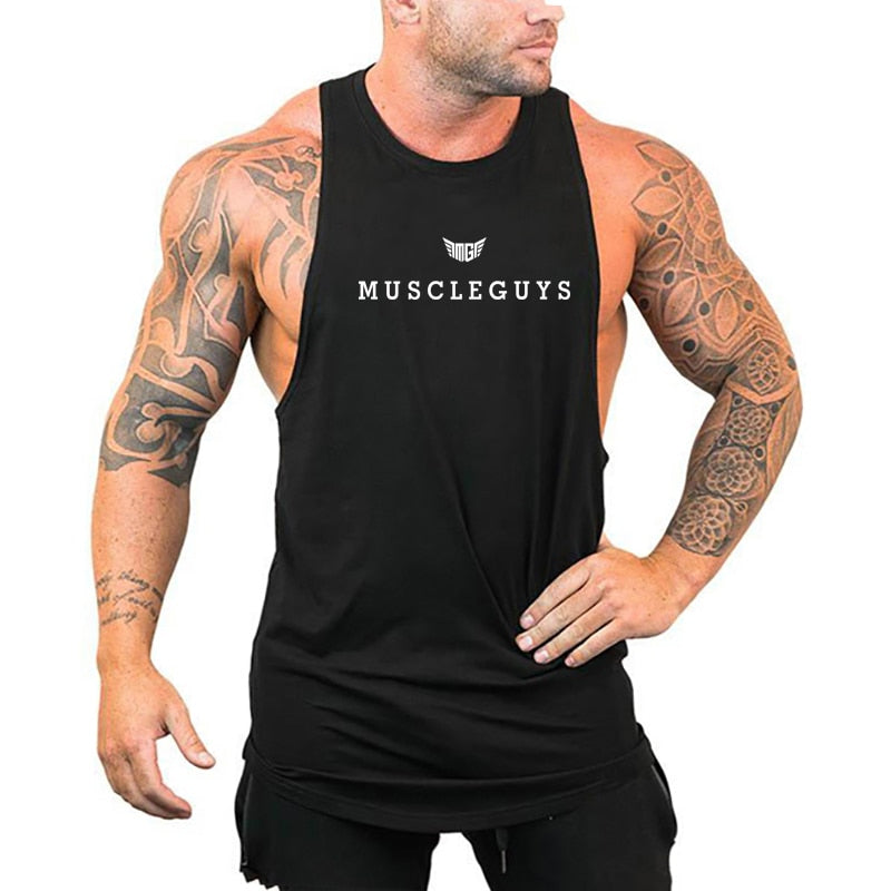 Mens tank tops shirt gym